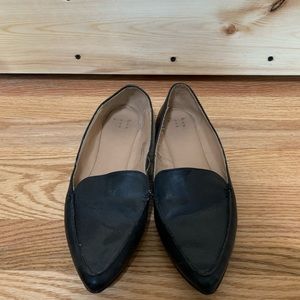 Leather flats